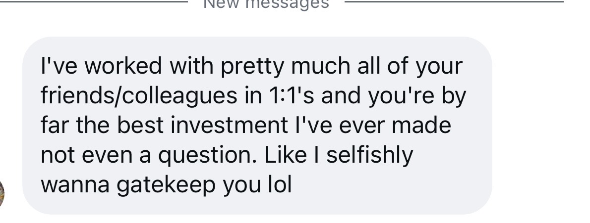 Client testimonial screenshot 12